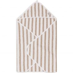 Cape de bain Stripe Terry Olive Green (75 x 75 cm) - Jollein