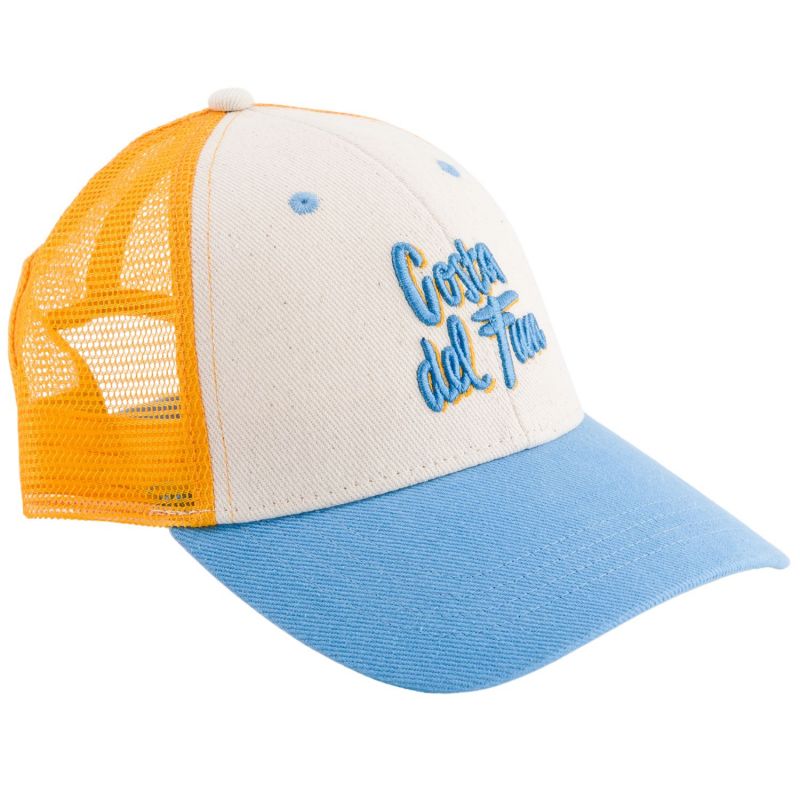 Casquette adulte trucker Costa del Fun bleu et jaune (tour de tête 56-61 cm) Chamaye Produit 1