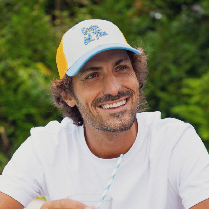 Casquette adulte trucker Costa del Fun bleu et jaune (tour de tête 56-61 cm) Chamaye Ambiance 7