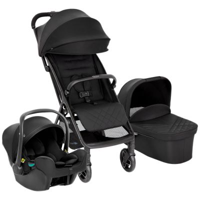 Poussette MYAVO Midnight TRIO avec siège-auto SnugLite + Nacelle + Habillage pluie