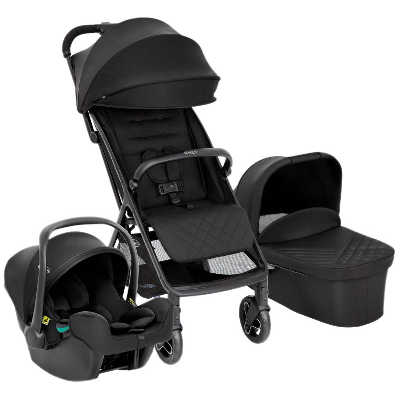 Poussette MYAVO Midnight TRIO avec siège-auto SnugLite + Nacelle + Habillage pluie Graco Produit 1