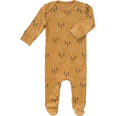 Pyjama en coton bio Woods spruce yellow (6-12 mois : 67 à 74 cm)  par Fresk