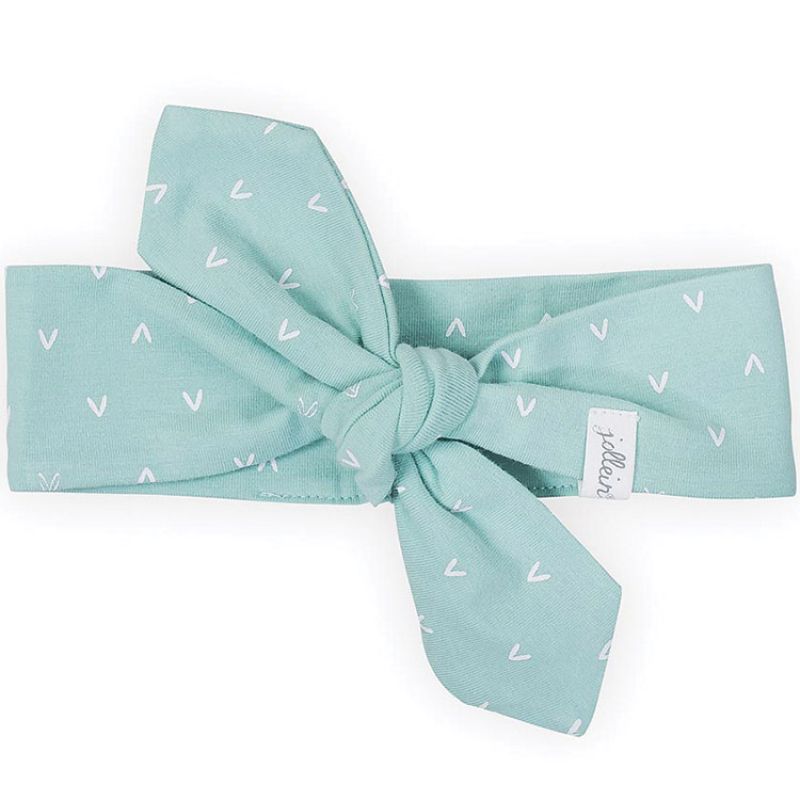 Bandeau bébé Hearts vert d'eau Jollein
