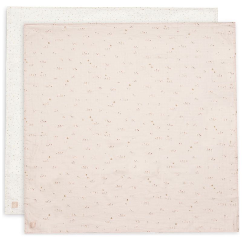 Lot de 2 maxi-langes en gaze de coton Pretty Picnic (115 x 115 cm) Jollein Produit 1
