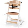 Chaise haute évolutive Enock avec coussin Natural-White Kinderkraft Produit 9