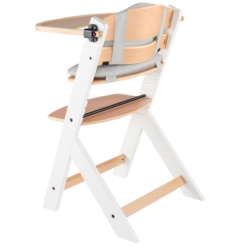Chaise haute évolutive Enock avec coussin Natural-White Kinderkraft Produit 4