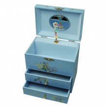 Boîte à bijoux musicale Bleuets F.Fairies 2 tiroirs   par Trousselier