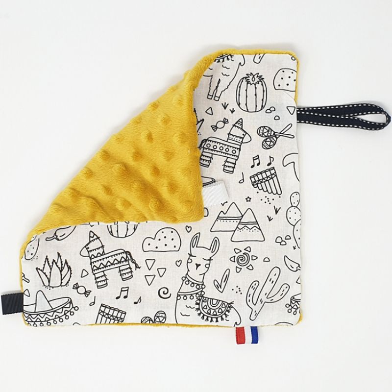Kit doudou carré DIY Lama (personnalisable) Mon Kit Couture