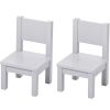 Lot de 2 chaises en bois grises (1-4 ans) - Pioupiou et Merveilles