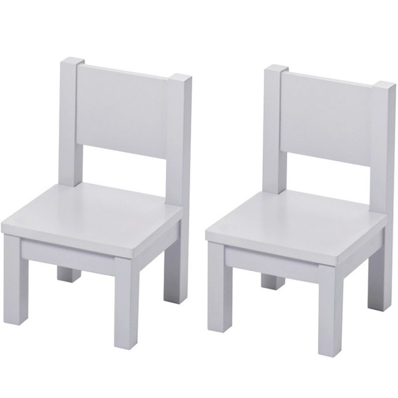 Lot de 2 chaises en bois grises (1-4 ans) Pioupiou et Merveilles Produit 1 grande taille