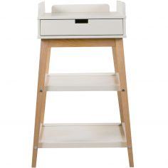 Table à langer Hip avec tiroir Argile-Naturel