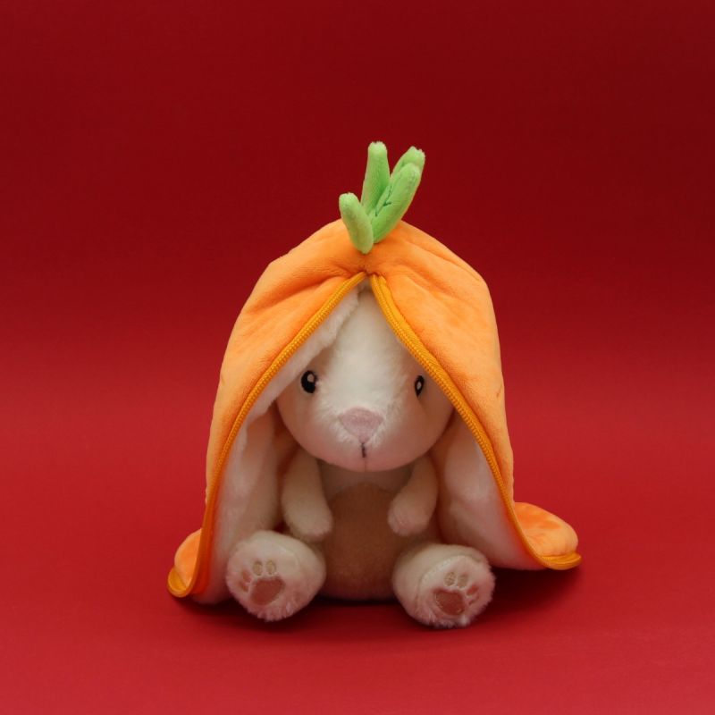 Image d'ambiance de présentation du produit Peluche Les Flipetz Gadget le lapin/carotte - Les Déglingos