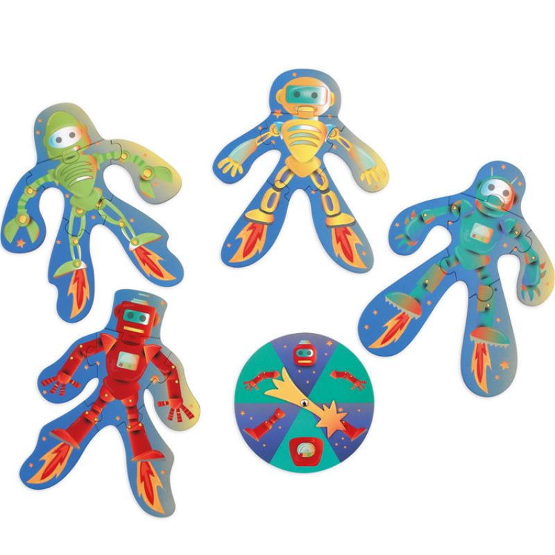 Set de petits puzzles Robobuilder (6 pièces) Scratch