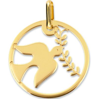 Médaille Colombe ajourée (or jaune 375°)  par Lucas Lucor