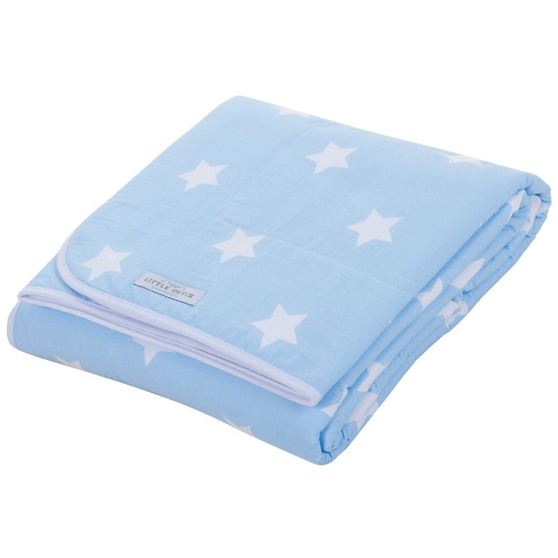 Couverture de lit Bleu ciel étoile (110 x 140 cm) Little Dutch