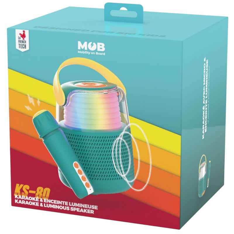 Enceinte karaoké KS Bleue MOB Packaging 9
