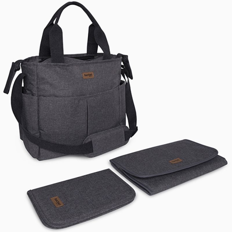 Sac à langer à anses Basic Gris foncé Tuc Tuc