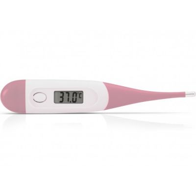 Alecto - Thermomètre digital bébé rose