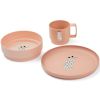 Coffret repas Archi Cat Tuscany Rose (3 pièces) - Reconditionné - Liewood