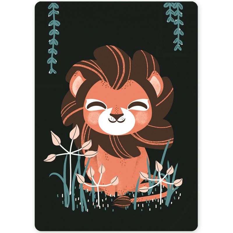 Petite carte A5 les Animignons le Lion Kanzilue