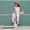 Trottinette ECO Faded Pink avec panier Pin & Ride Banwood Ambiance 2