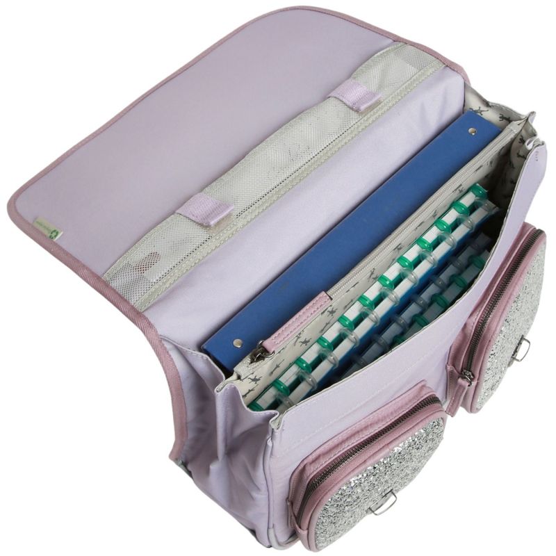 Cartable A4 primaire Glossy Lila (38 cm) Caméléon Produit ouvert 5