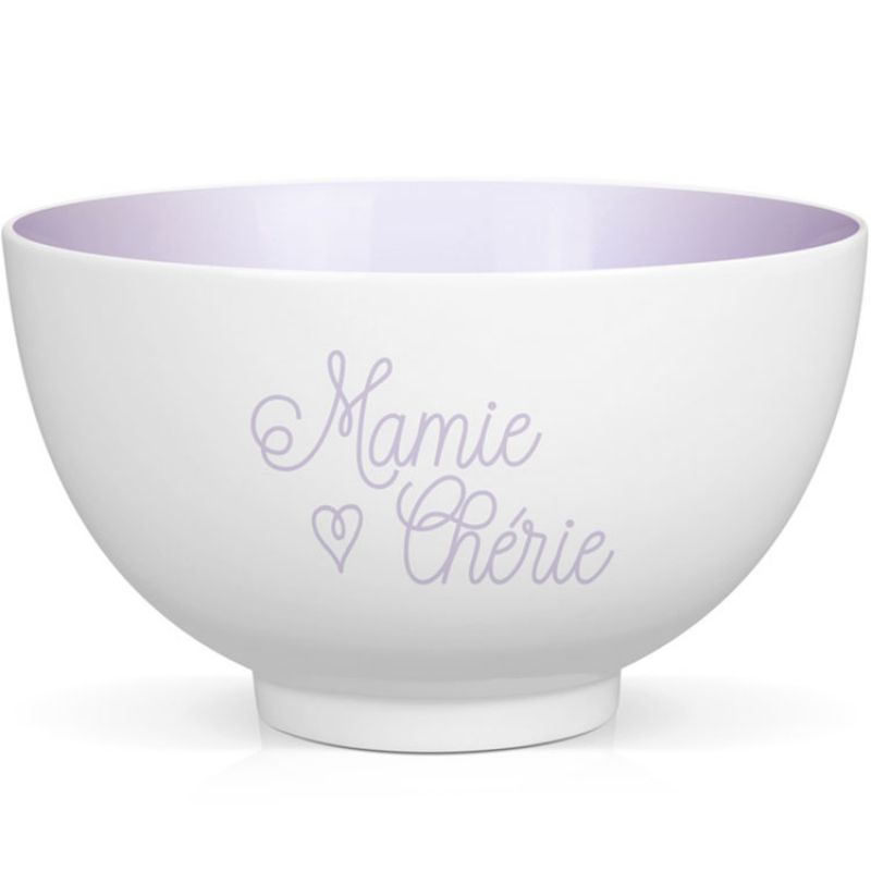 Bol en porcelaine Mamie Chérie Créa Bisontine