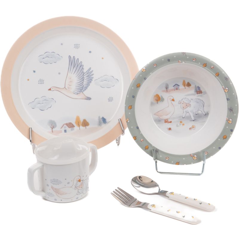 Coffret repas Louison le mouton (5 pièces) Amadeus Les Petits