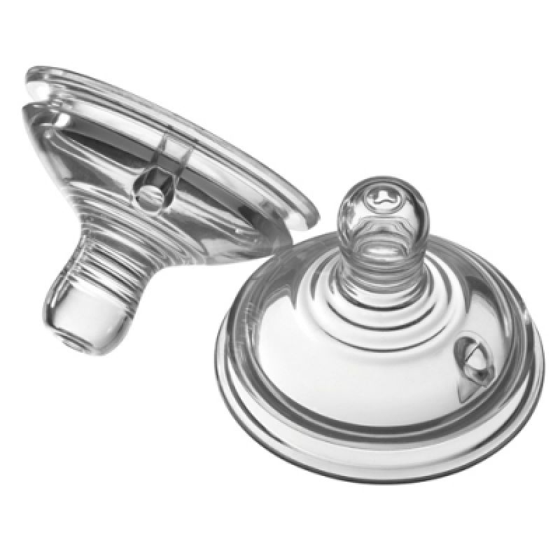 Lot de 2 tétines à débit moyen Closer to Nature (3 mois +) Tommee Tippee