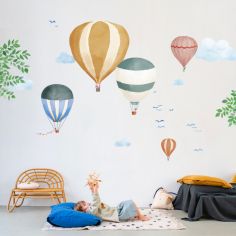 Stickers Muraux Enfants - Decoration Chambre Bébé - Sticker Mural Chambre  Enfant - Autocollant Mural Lapin Indien Et Son Ball[J2348]