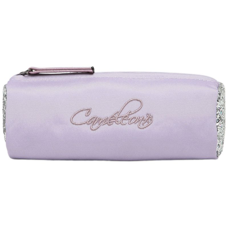 Trousse scolaire ronde Glossy Lila Caméléon Produit 1
