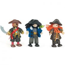 Lot de 3 figurines pirates (9 cm)  par Le Toy Van