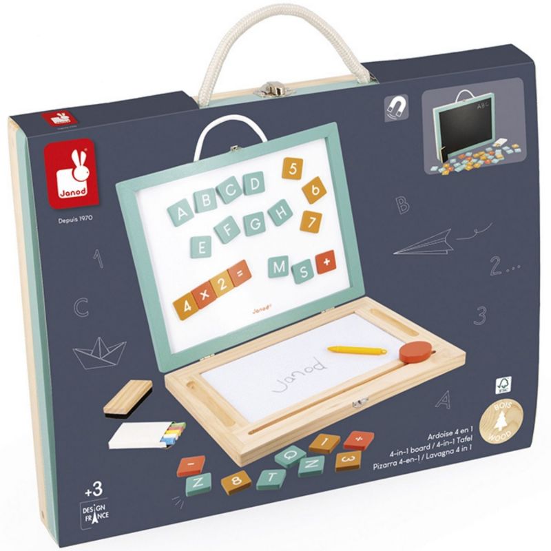 Ardoise 4 en 1 Janod Packaging 6