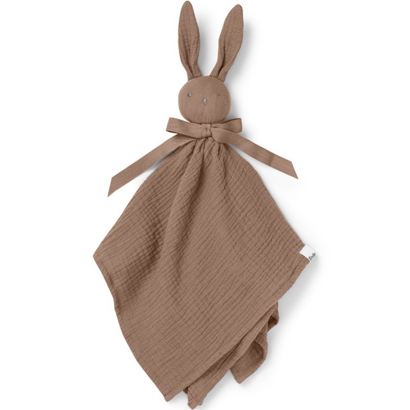 Doudou plat lapin marron Cleo Elodie Details