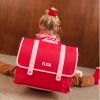 Cartable A4 primaire Rouge personnalisable (38 cm) Atelier Wagram Ambiance 2