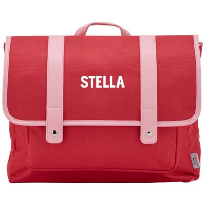 Cartable A4 primaire Rouge personnalisable (38 cm)