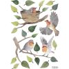 Planche de stickers A3 oiseau Queyran  par Lilipinso