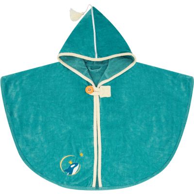 Poncho de bain orque océan personnalisable (0-5 ans)