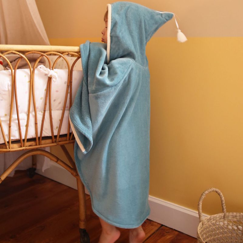 Poncho de bain orque océan personnalisable (0-5 ans) L'oiseau bateau Ambiance 1