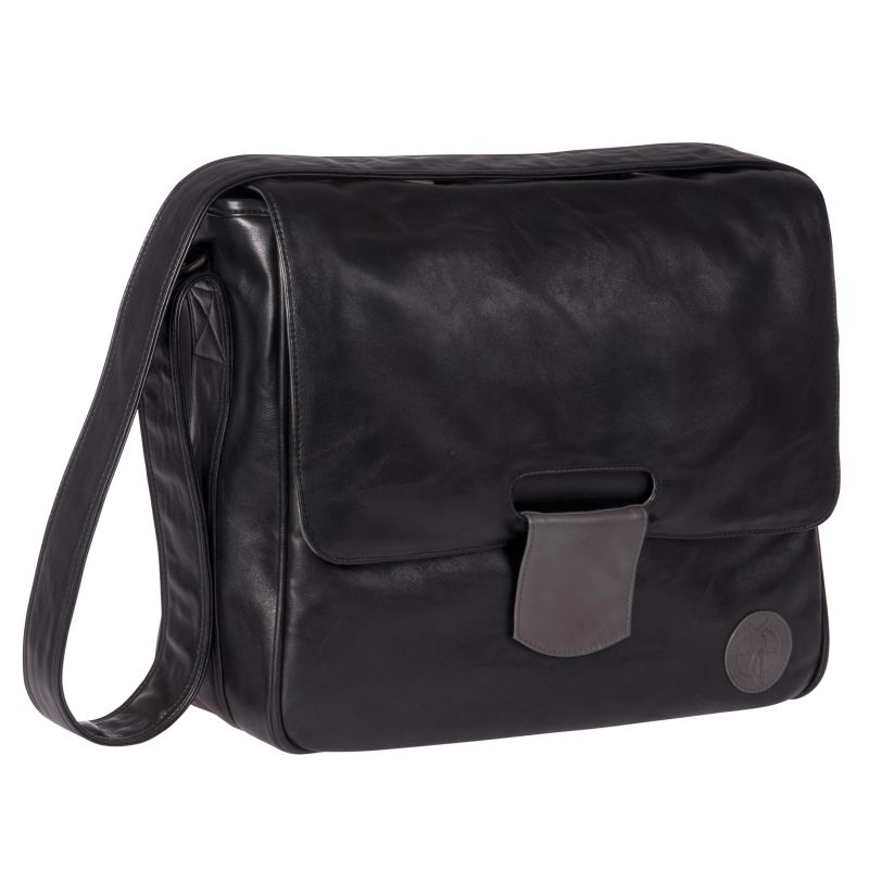 Sac à langer mallette Tender imitation cuir noir Lässig