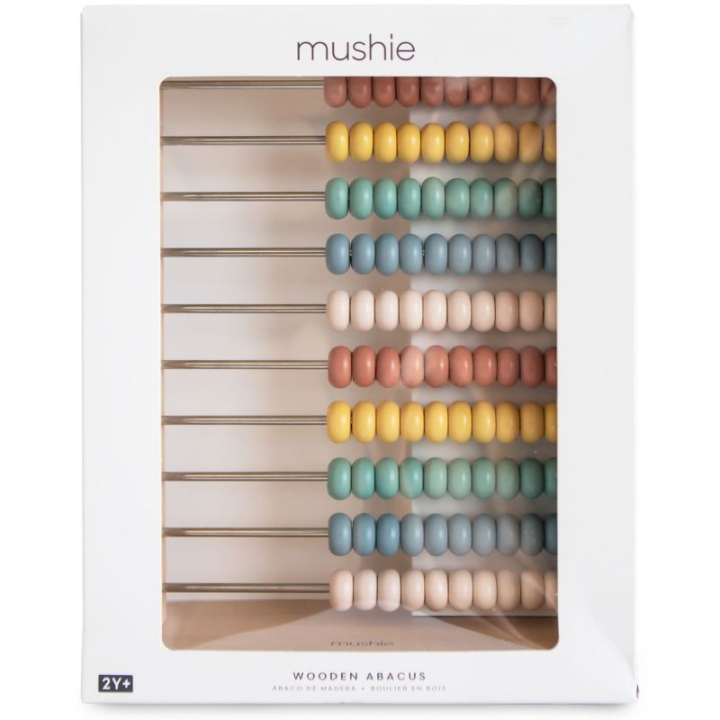 Boulier Abacus en bois Mushie Packaging 8