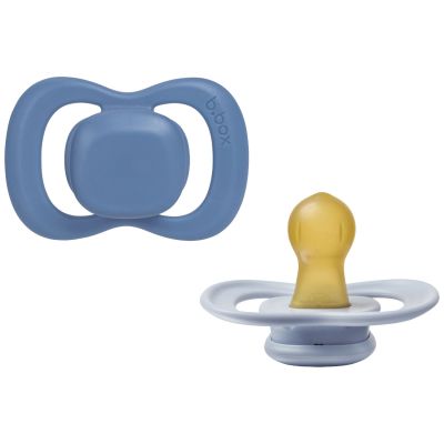 Lot de 2 sucettes symétriques en latex Ocean-Sky (0-6 mois) B.Box