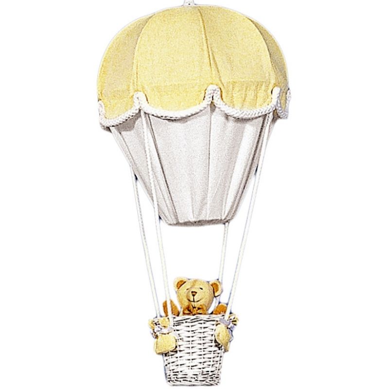 Lampe montgolfière Jaune et blanc Domiva