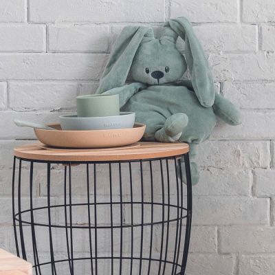 Coffret repas en silicone sable-vert (4 pièces) - Reconditionné