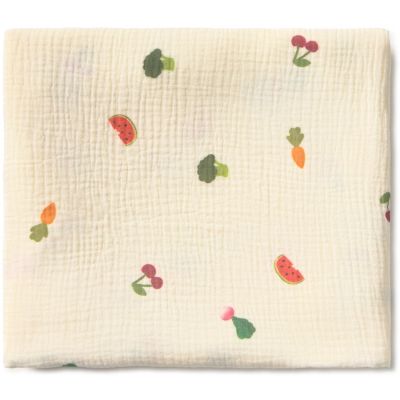 Lange fruit et légumes en coton bio (75x75 cm)