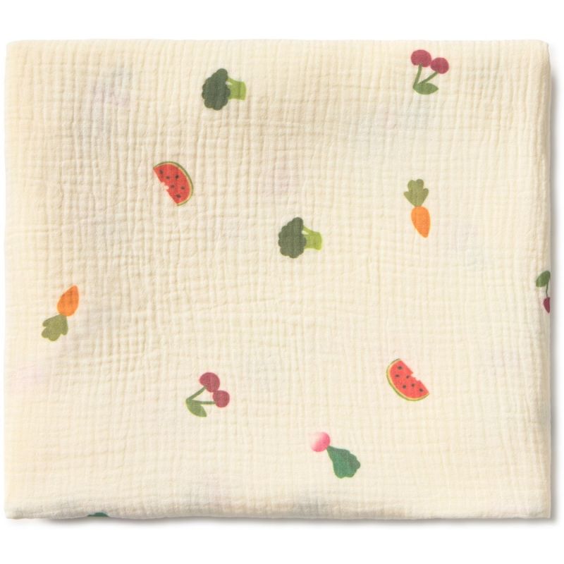 Lange fruit et légumes en coton bio (75x75 cm) Oli & Carol Produit 1