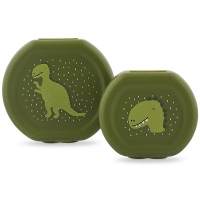 Lot de 2 boîtes à goûter à clip Mr. Dino Trixie