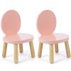 Lot de 2 petites chaises Ovaline roses - Pioupiou et Merveilles