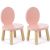 Variation Rose, beige du produit Lot de 2 petites chaises Ovaline roses de la marque Pioupiou et Merveilles