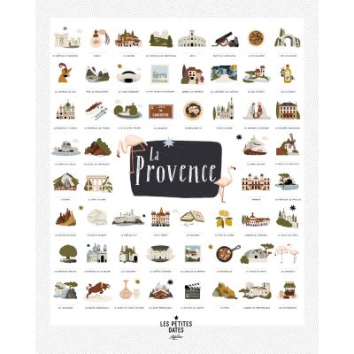 Affiche Provence (40 x 50 cm)  par Les Petites Dates